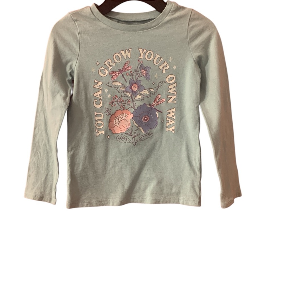 OshKosh Green Printed Long Sleeve Top Girl’s 6/6X